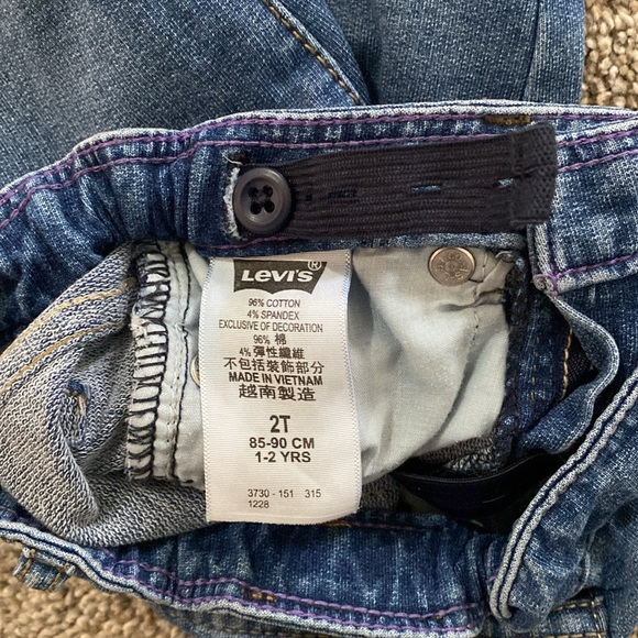 Levi’s toddler girl super skinny jeans 2T - Picture 5 of 5
